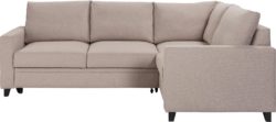 Hygena - Seattle Regular Right Hand Corner Sofa Bed - Natural